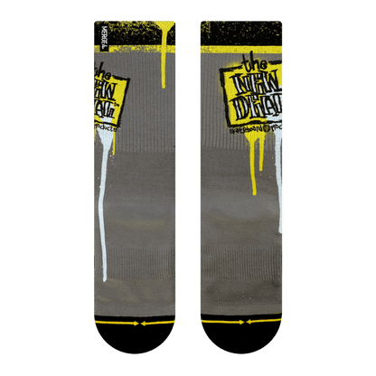 New Deal Napkin Logo Adult Crew Socks