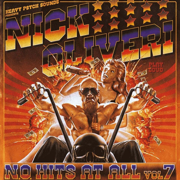 Nick Oliveri - N.O. Hits At All Vol. 7 (Red/Yellow/Transparent Purple Striped Vinyl) Vinyl Record