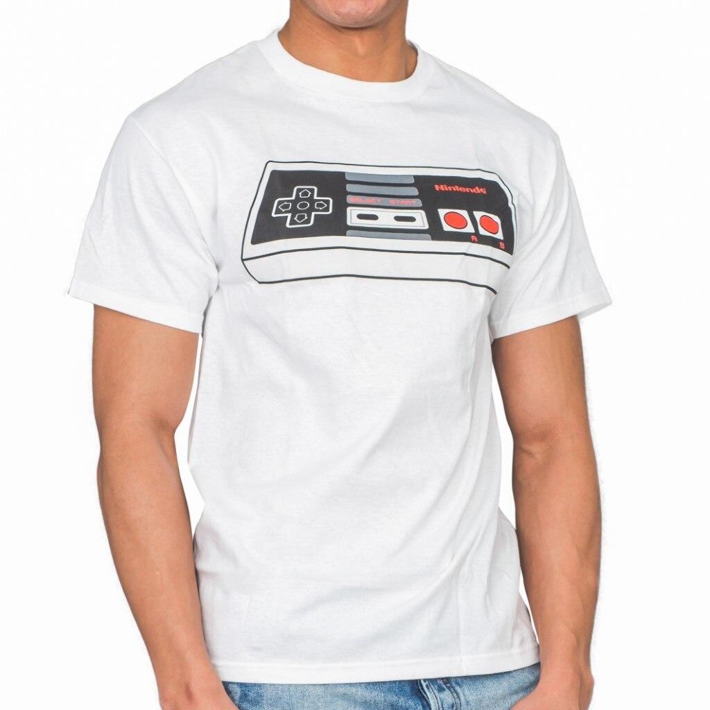 Nintendo Controller White Adult T-shirt
