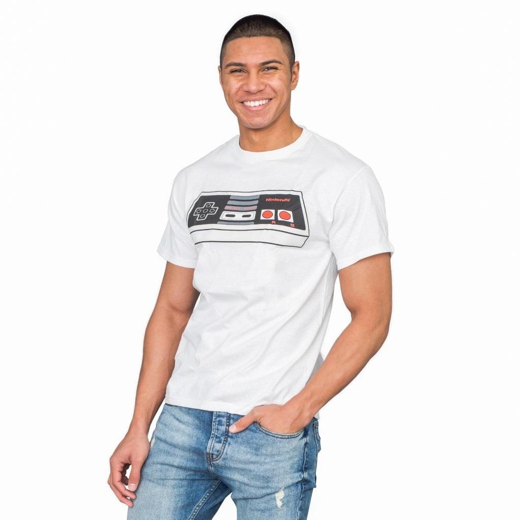 Nintendo Controller White Adult T-shirt