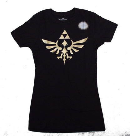 Nintendo Legend of Zelda Gold Foil Triforce Logo T-shirt
