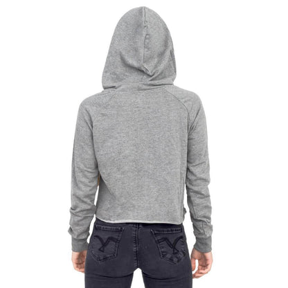 Nintendo Mario #1 Ladies Raw Edge Cropped Sweatshirt Hoodie