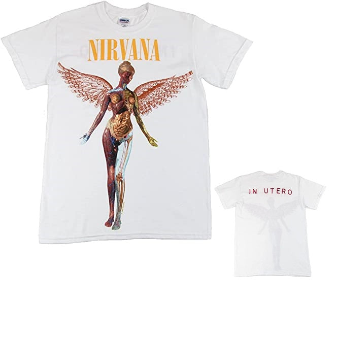 Nirvana In Utero Album Mens T-shirt Officially Licensed