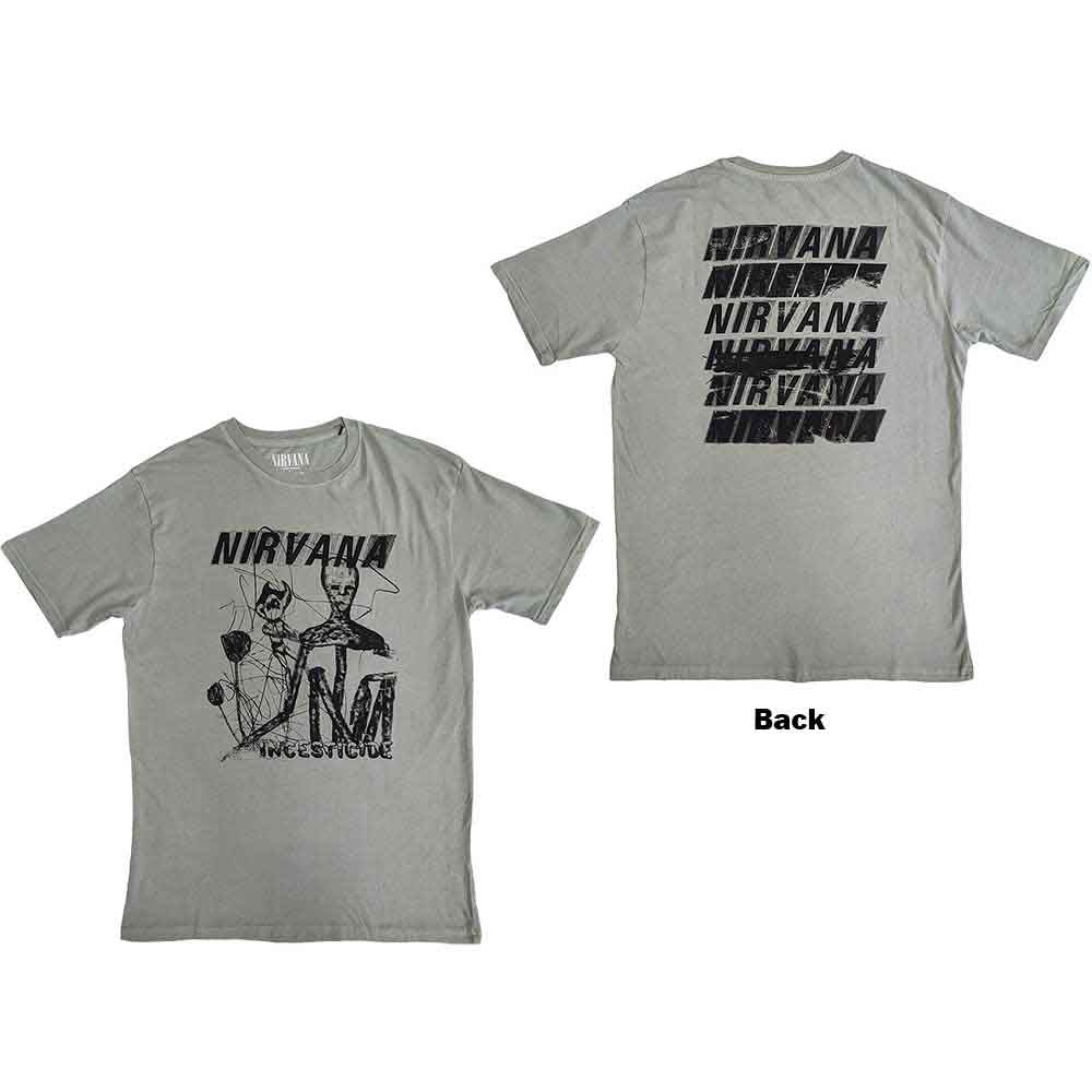 Nirvana Incesticide Stacked Logo [T-Shirt] Officially Licensed