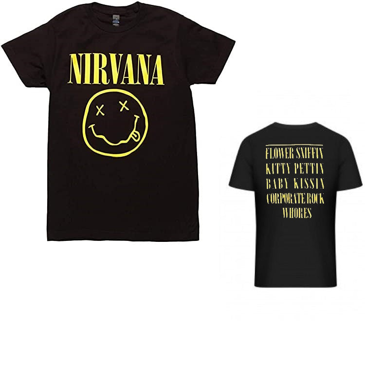 Nirvana Smiley Face Mens T-shirt