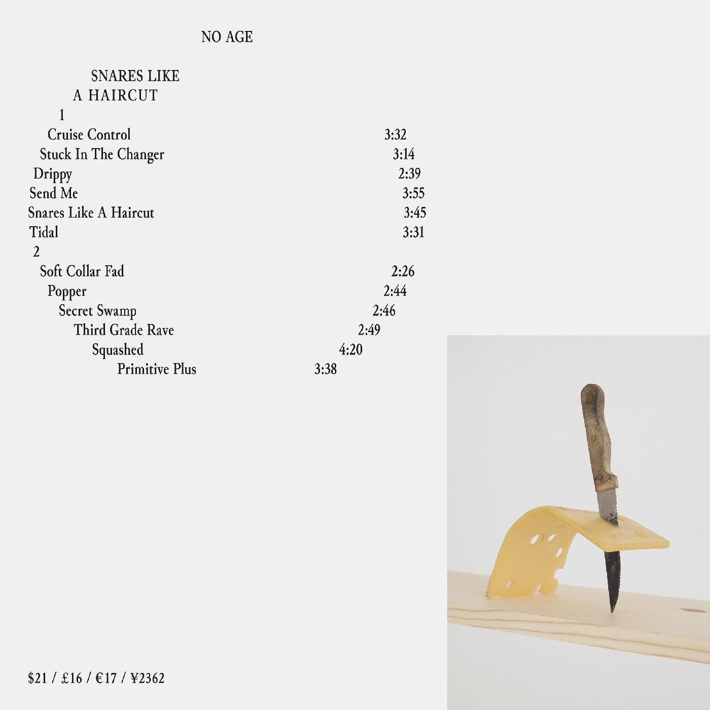 No Age - Snares Like a Haircut Cassette Tape