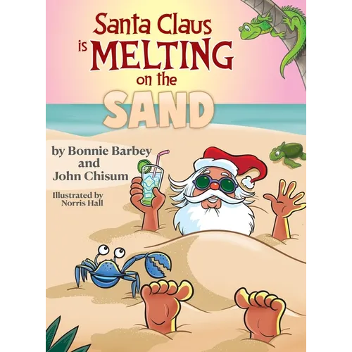Santa Claus Is Melting On The Sand