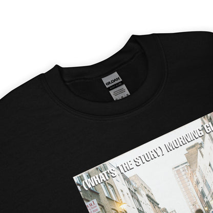 Oasis WOfficially Licensed Hats the Story Morning Glory Officially Licensed Crewneck Sweatshirt Black