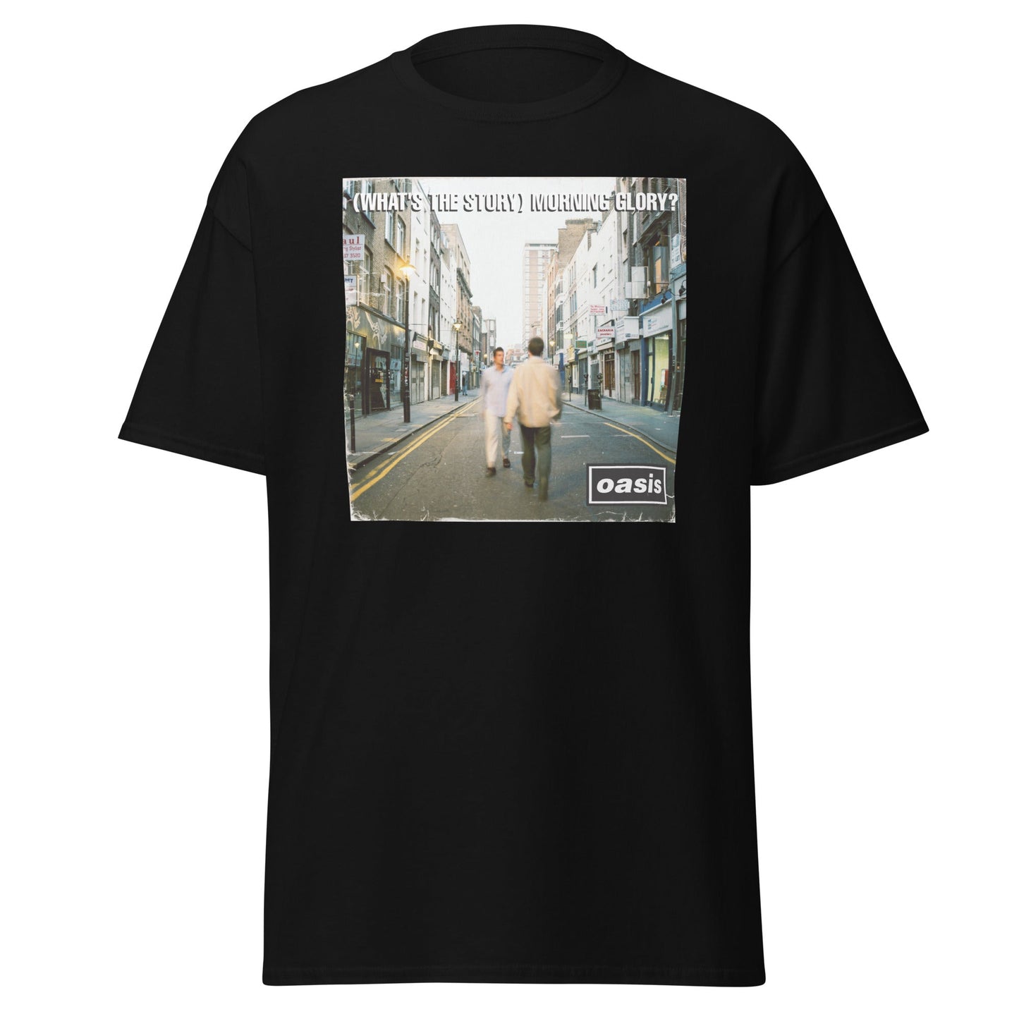 Oasis WOfficially Licensed Hats the Story Morning Glory Officially Licensed Mens T Shirt Black