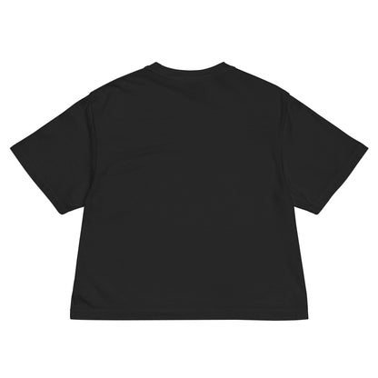 Oasis Whats the Story Morning Glory Mineral Wash Womens Crop Top Shirt Black