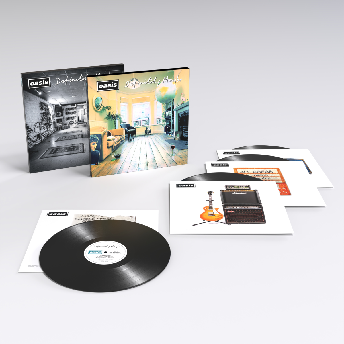 Oasis - Definitely Maybe : 30th Anniversary Edition (Bonus Tracks, New Artwork) (4 LP Box Set) Vinyl Record