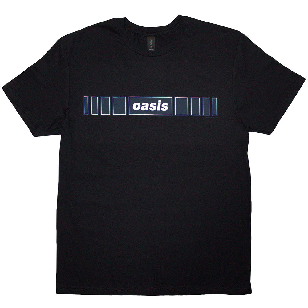 Oasis Horizontal Bars Logo Mens T Shirt Black