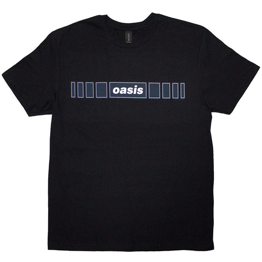 Oasis Horizontal Bars Logo Mens T Shirt Black