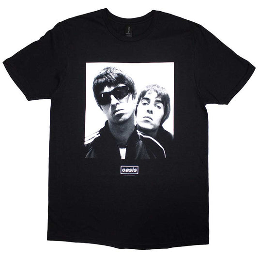 Oasis Noel & Liam Square Photo Mens T Shirt Black