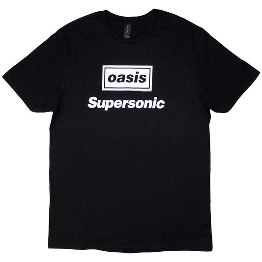 Oasis Supersonic Title Mens T Shirt Black