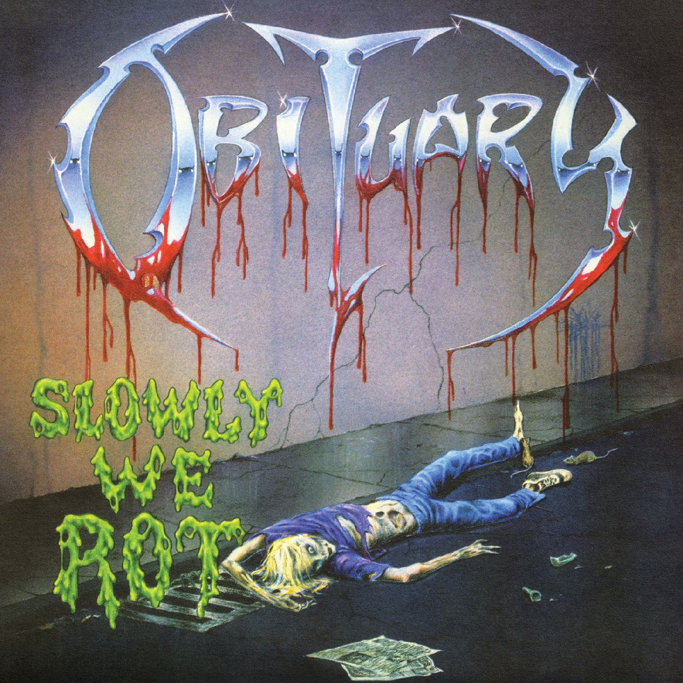 Slowly We Rot (Remastered Expanded) (Corpse Blue With Blood Splatter Vinyl) Vinyl Record