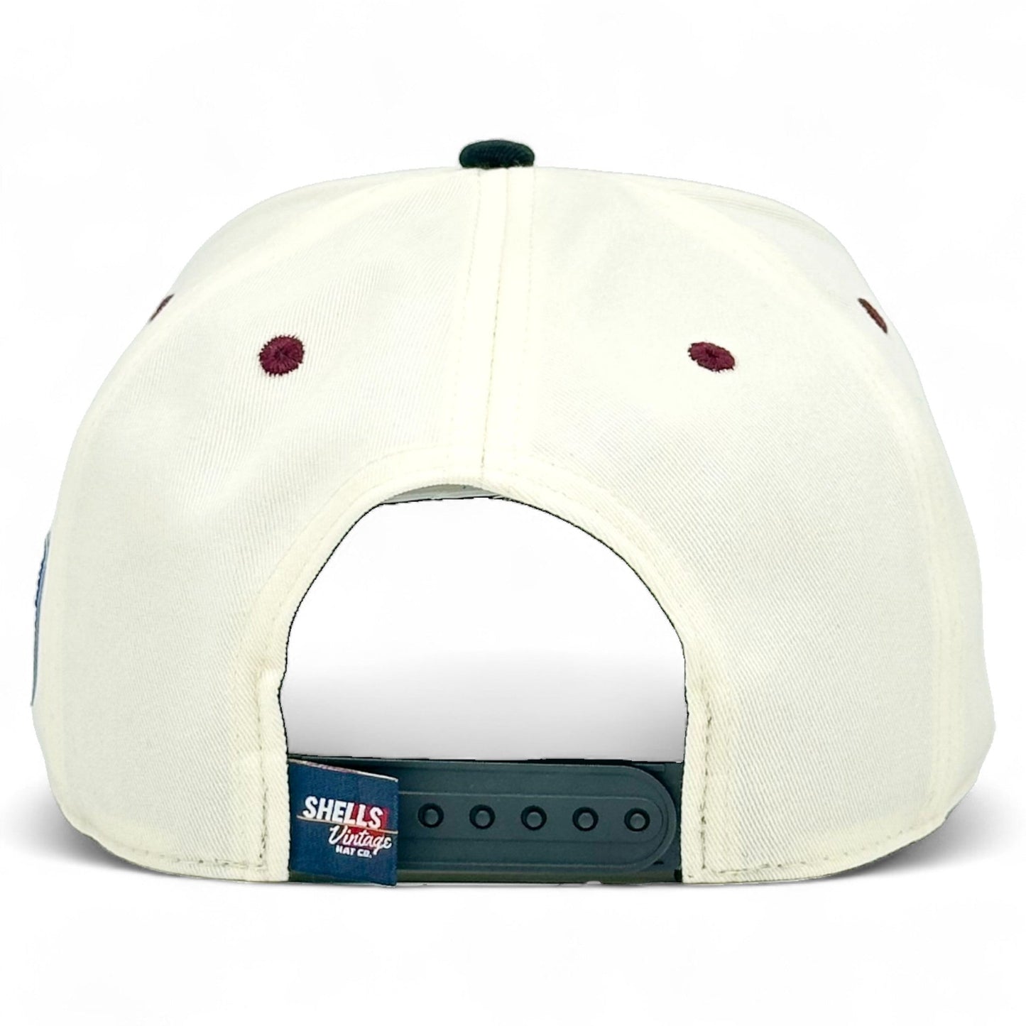 Oklahoma Snapback Hat - The Bozworth (Cream/Black)