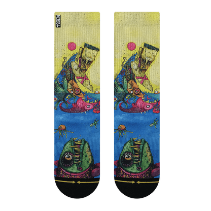 Bad Otis Link Big Fish Adult Crew Socks