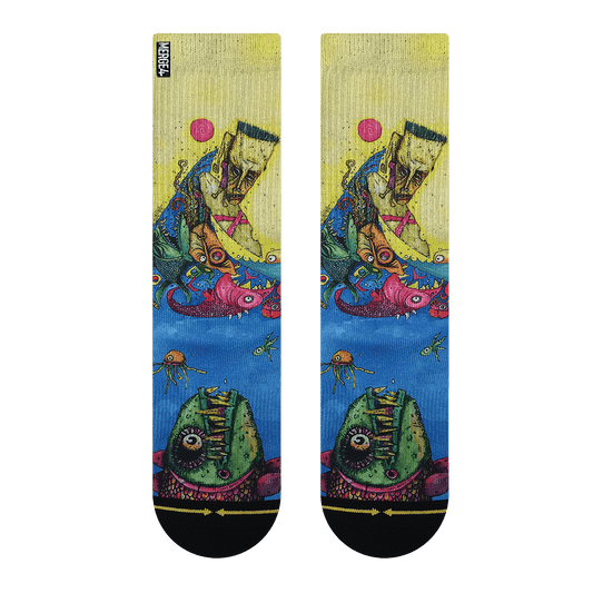 Bad Otis Link Big Fish Adult Crew Socks