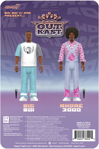 Super7 - OutKast - ReAction Figures Wv3 - OutKast (Big Boi & Dre Present) (Collectible, Action Figure) |
