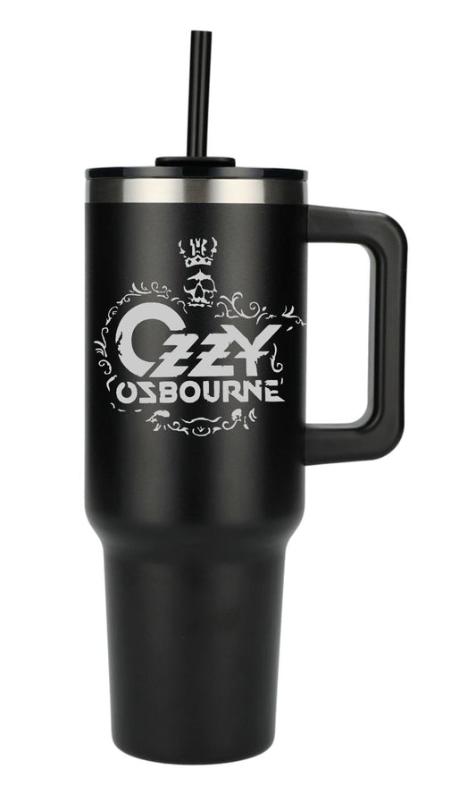 Ozzy Osbourne 40oz Tumbler Drink Cup with Lid and Straw