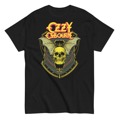 Ozzy Osbourne Bat Skull  Officially Licensed Mens T Shirt Black
