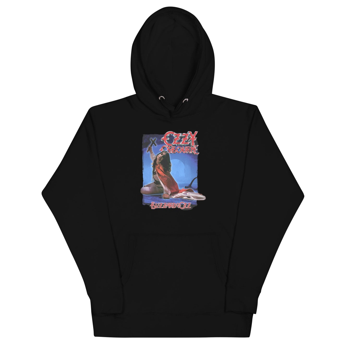 Ozzy Osbourne Blizzard of Oz Classic Mens Officially Licensed Hoodie Black