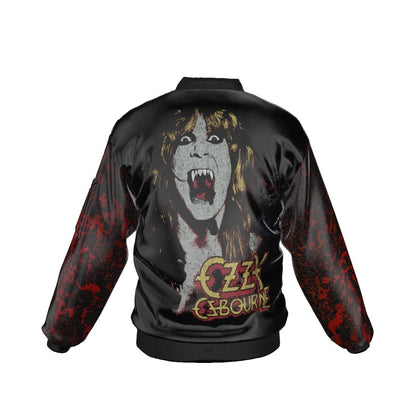 Ozzy Osbourne Mens Bomber Jacket Black