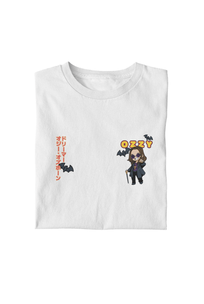 Ozzy Osbourne Cartoon Logo Officially Licensed Mens T Shirt White
