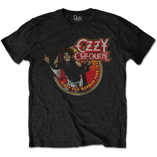 Ozzy Osbourne Diary of a Mad Man Tour 1982 [T-Shirt] Officially Licensed