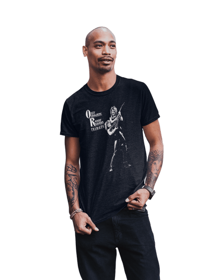 Ozzy Osbourne Guitar Officially Licensed Mens T Shirt Black