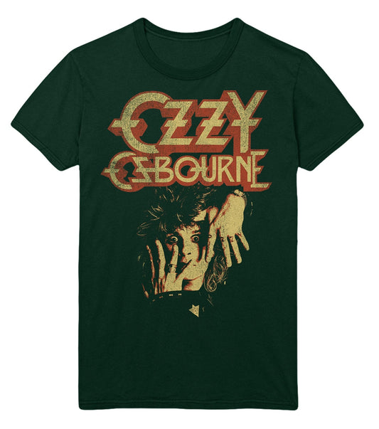 Ozzy Osbourne Late 80s Vintage Ozzy Jumbo Print Mens T Shirt Black