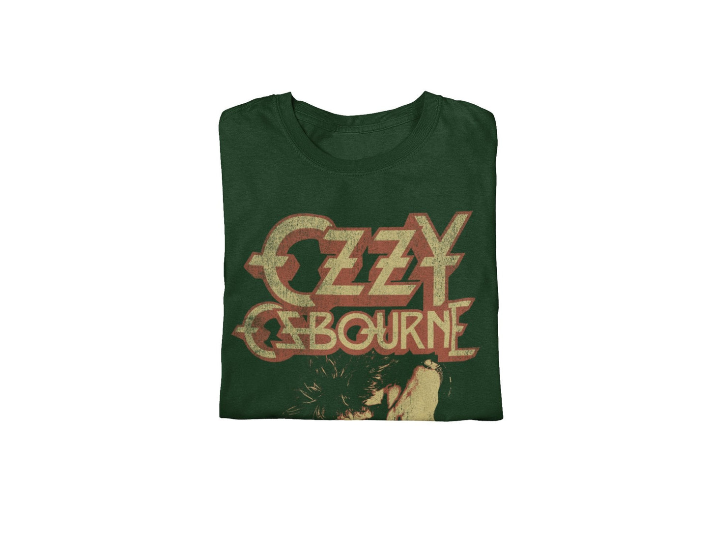 Ozzy Osbourne Late 80s Vintage Ozzy Jumbo Print Mens T Shirt Black