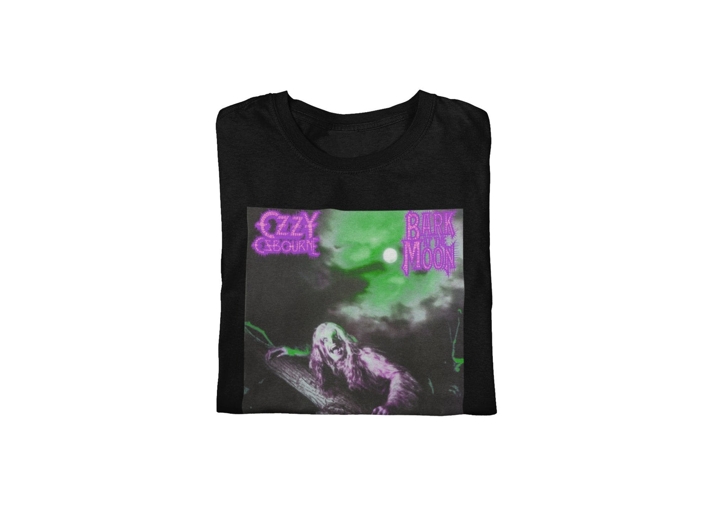 Ozzy Osbourne Neon Bark Mens T Shirt Black