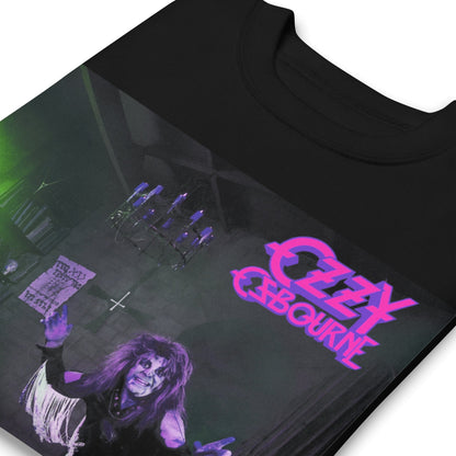 Ozzy Osbourne Purple Diary Jumbo Print Mens Sweatshirt Black