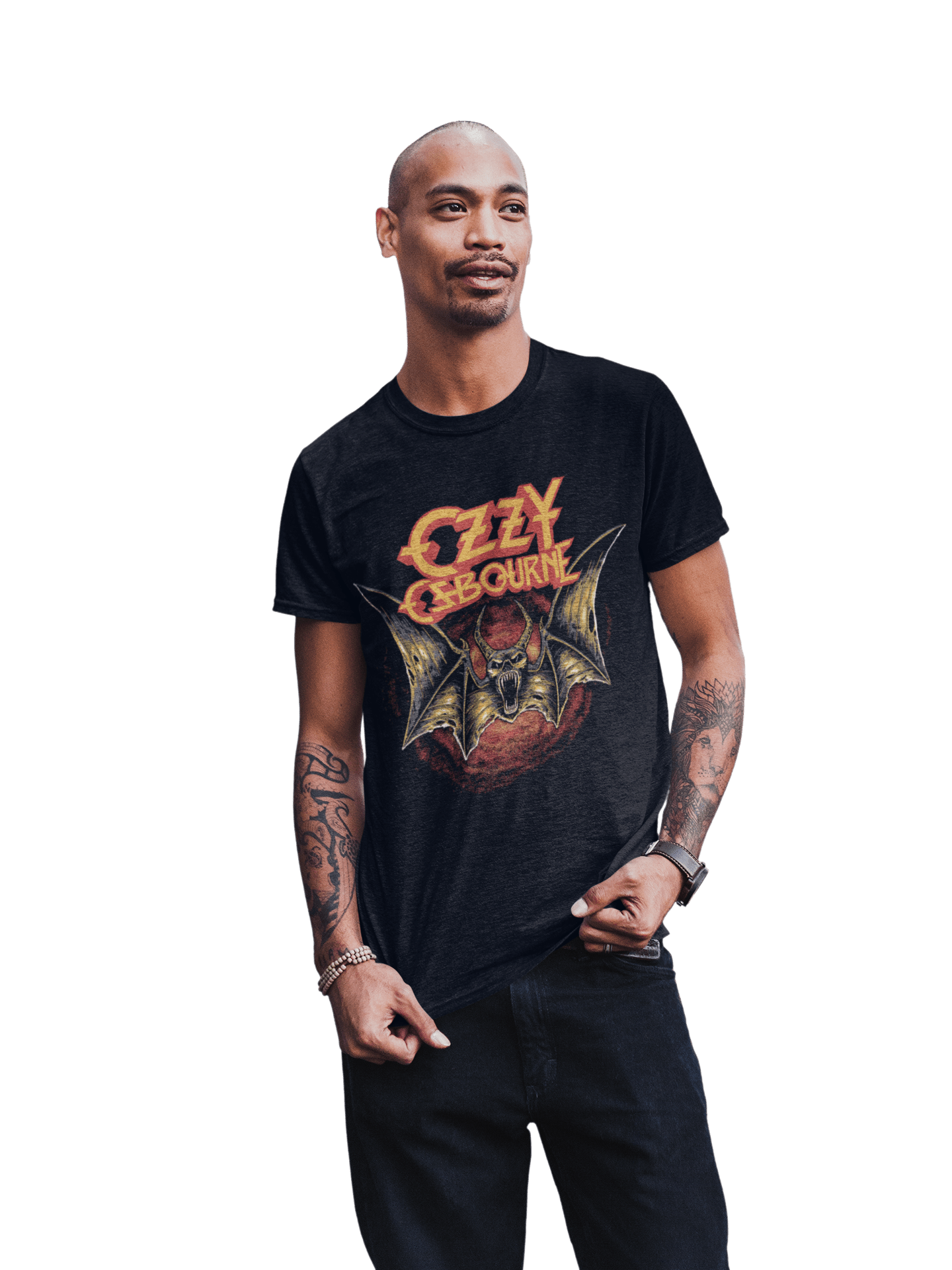 Ozzy Osbourne Screaming Bat Officially Licensed Mens T Shirt Black