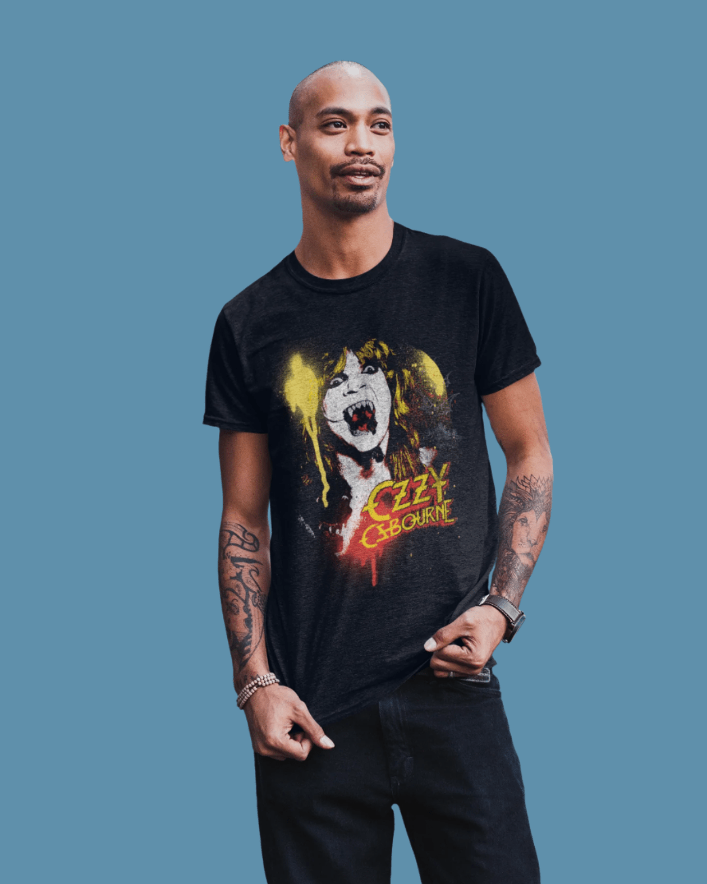 Ozzy Osbourne Screaming Officially Licensed Mens T Shirt Black