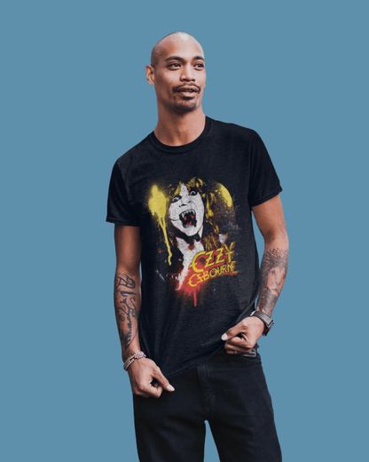 Ozzy Osbourne Screaming Officially Licensed Mens T Shirt Black