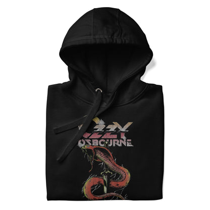Ozzy Osbourne Snake Bite Classic Mens Officially Licensed Hoodie Black