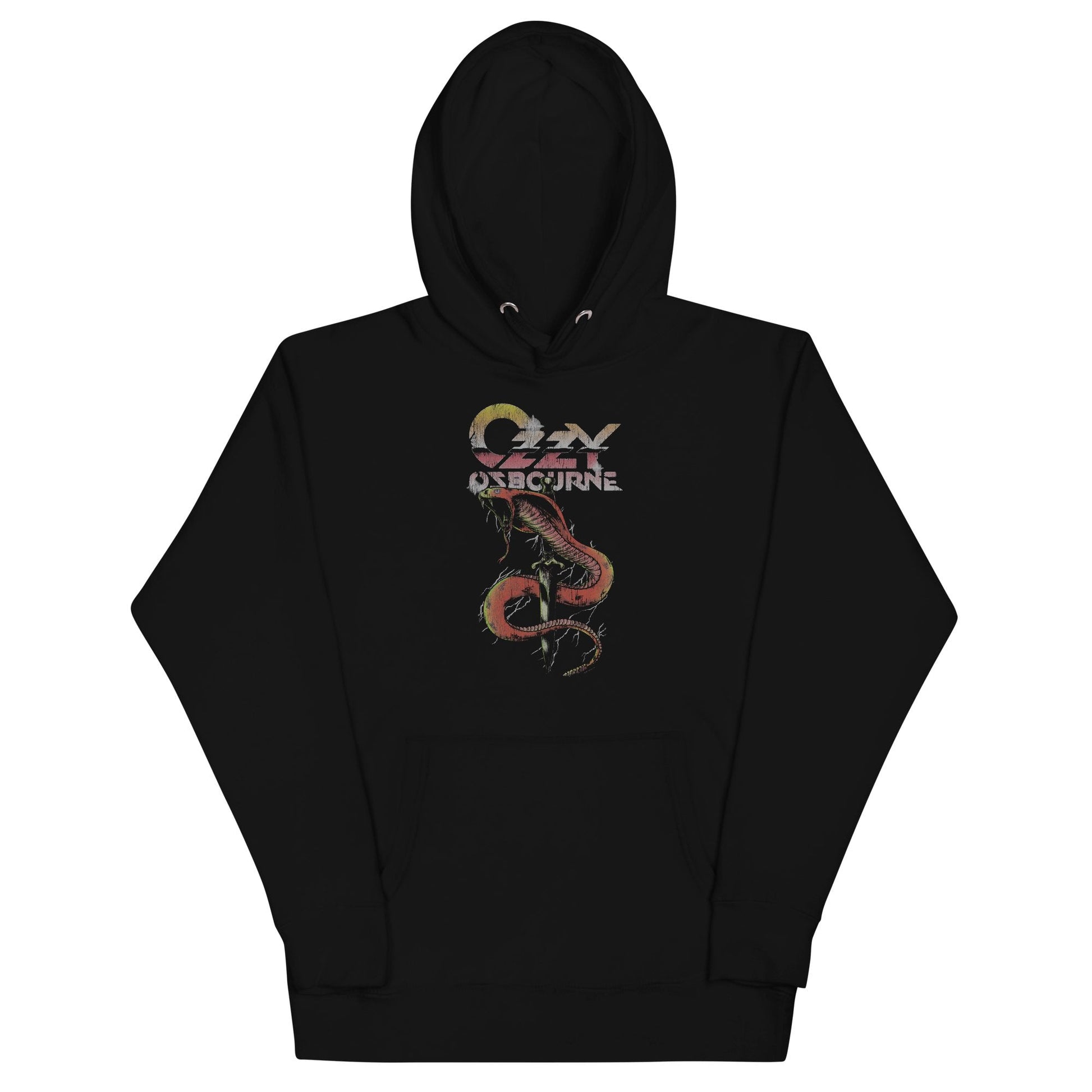 Ozzy Osbourne Snake Bite Classic Mens Officially Licensed Hoodie Black