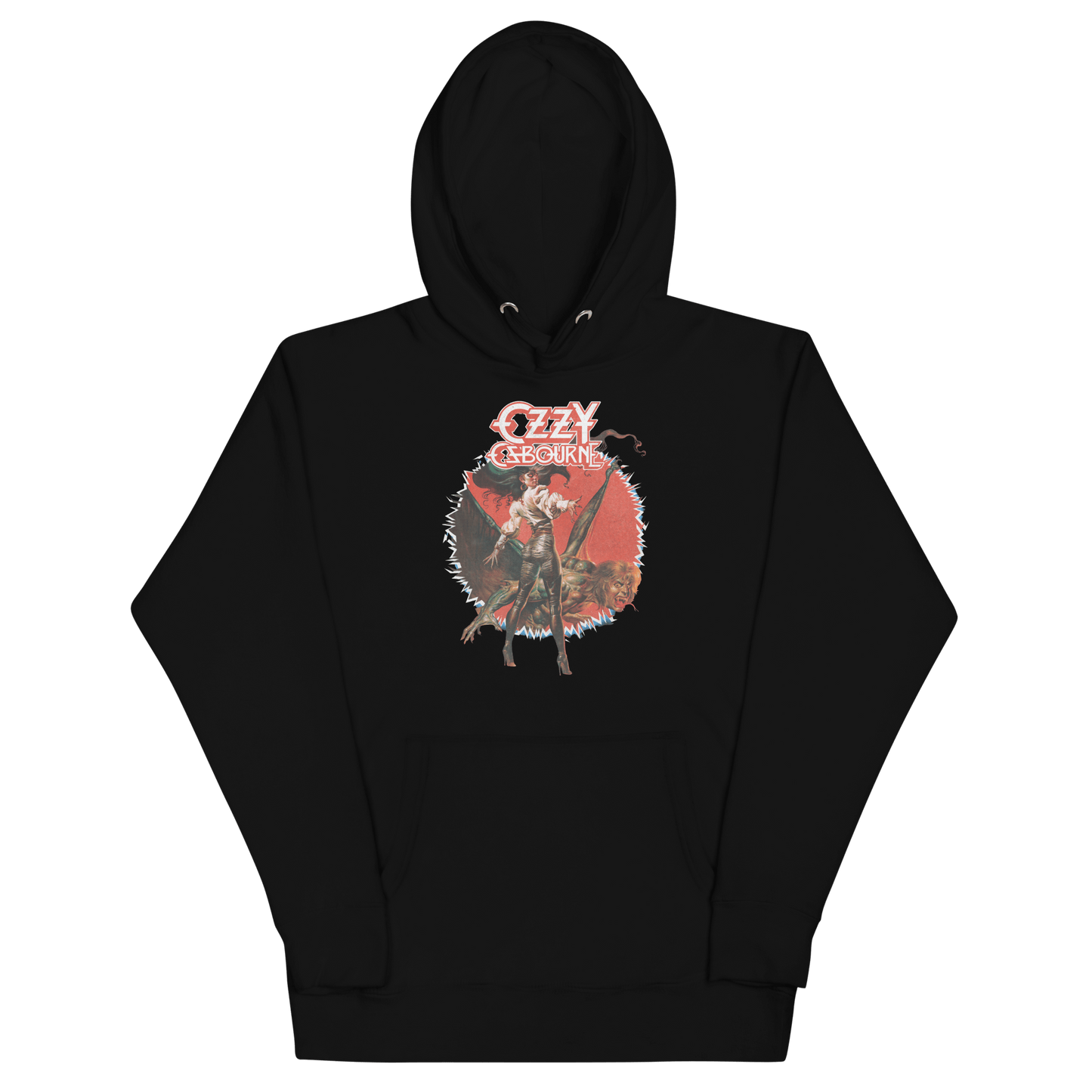 Ozzy Osbourne Vintage 1984 Mens Officially Licensed Hoodie Black