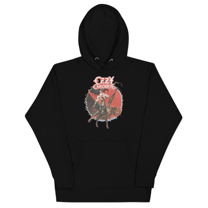 Ozzy Osbourne Vintage 1984 Mens Officially Licensed Hoodie Black