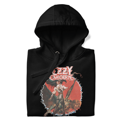Ozzy Osbourne Vintage 1984 Mens Officially Licensed Hoodie Black