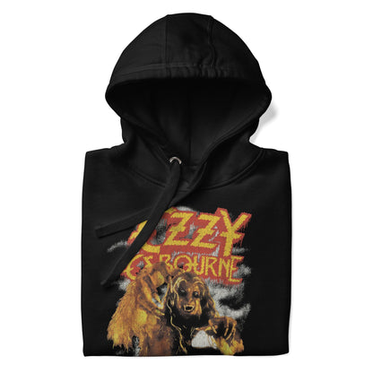 Ozzy Osbourne Vintage Werewolf Classic Mens Officially Licensed Hoodie Black
