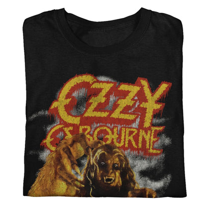 Ozzy Osbourne Vintage Werewolf Jumbo Print Mens T Shirt Black