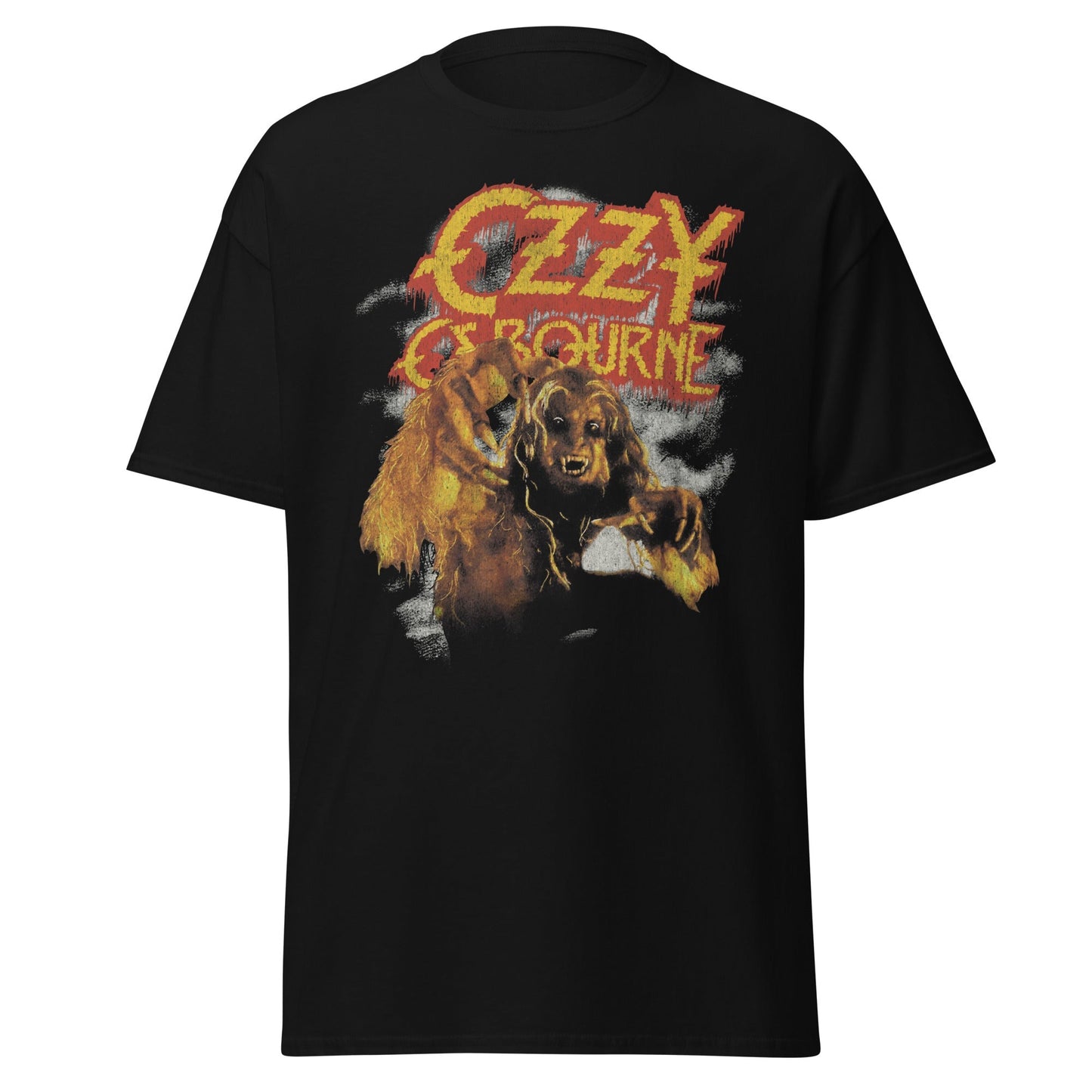 Ozzy Osbourne Vintage Werewolf Jumbo Print Mens T Shirt Black