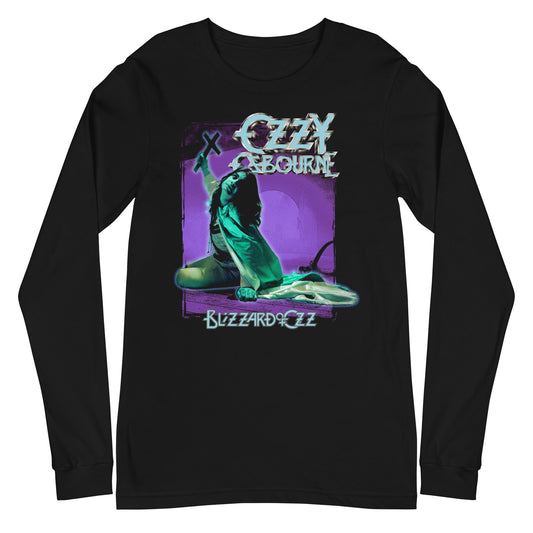 Ozzy Osbourne Blizzard of Ozz Mens Long Sleeve T Shirt Black