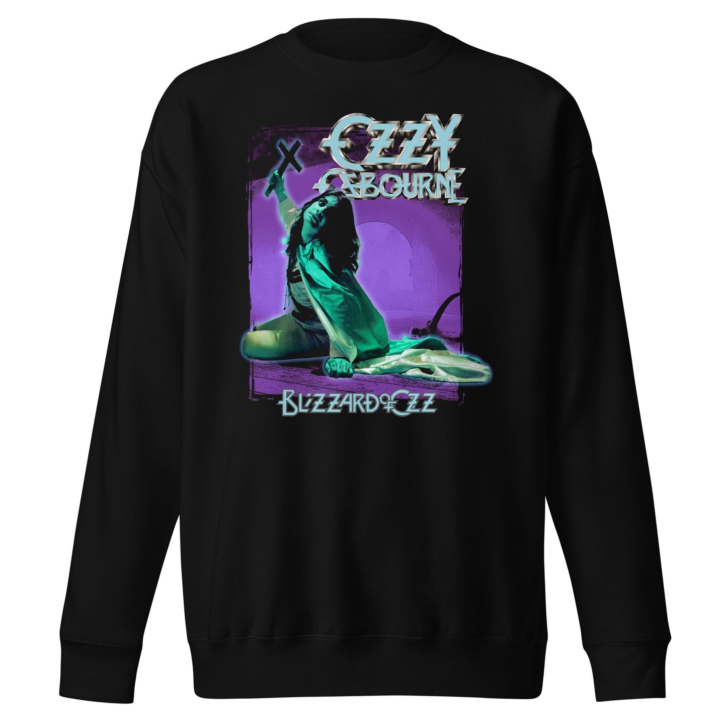 Ozzy Osbourne Blizzard of Ozz Mens Sweatshirt Black