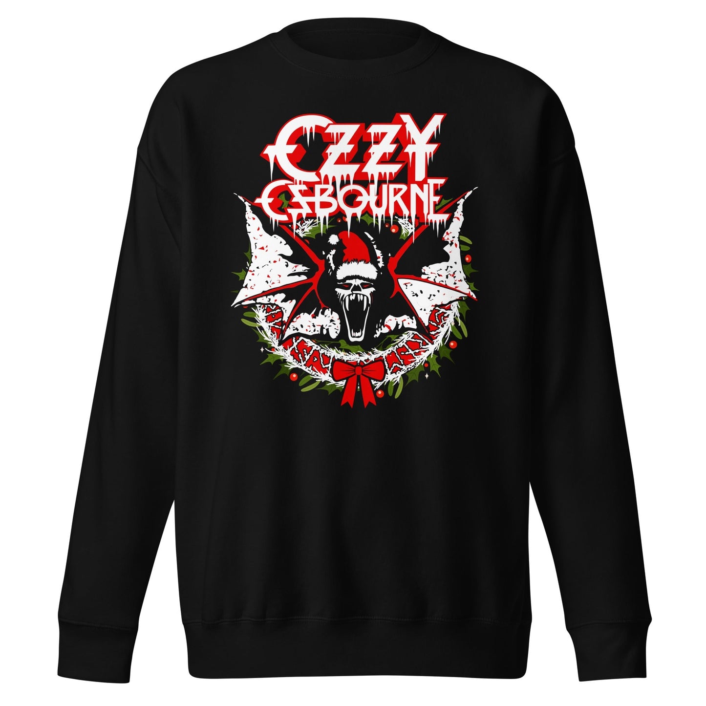 Ozzy Osbourne Christmas Mens Sweatshirt Black