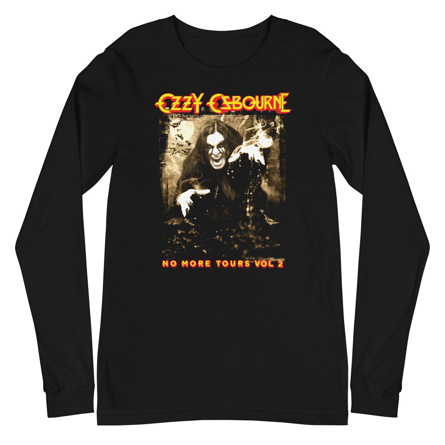 Ozzy Osbourne No More Tours Mens Long Sleeve T Shirt Black